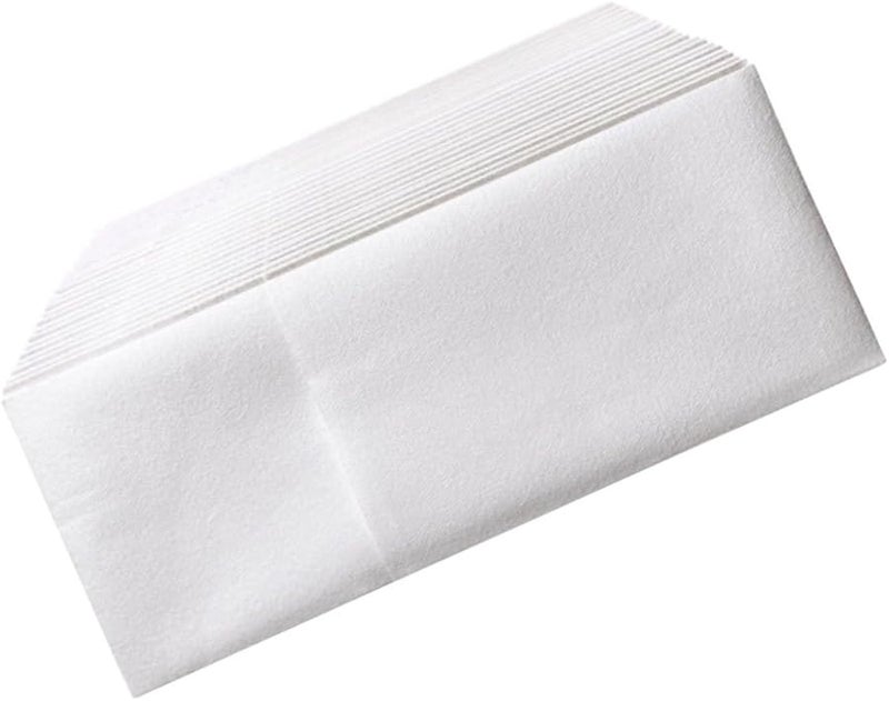 White Paper Napkins with Flatware Pocket 50 Count Thick Absorbent for Weddings Parties - Image 1